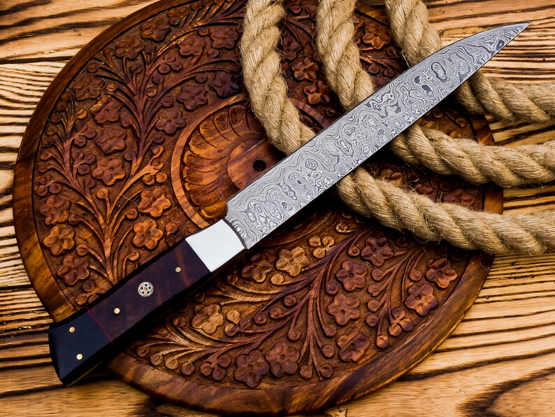 Damascus Fillet knife with cover | best kitchen knife | Best knife for chef's