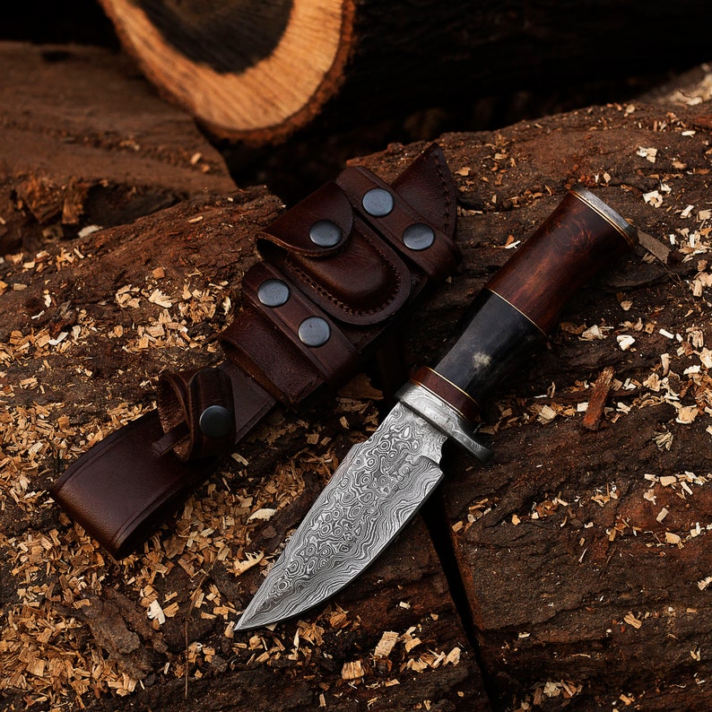 Handmade Sharp knife with leather Cover | Best anniversary gifts