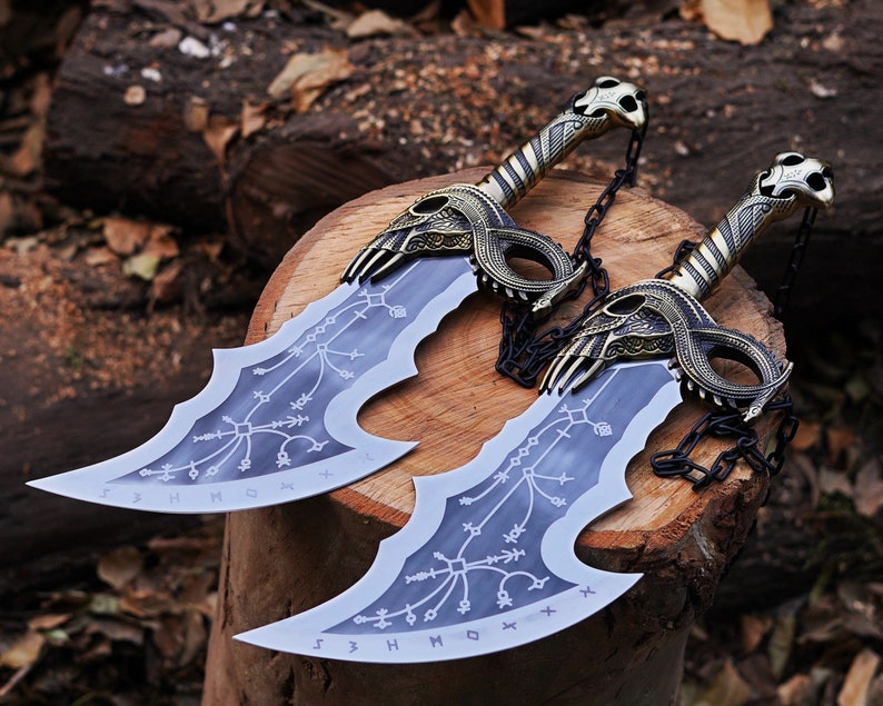 God of War Blades of Chaos Metal with Wall Mount | Best Handmade Gifts