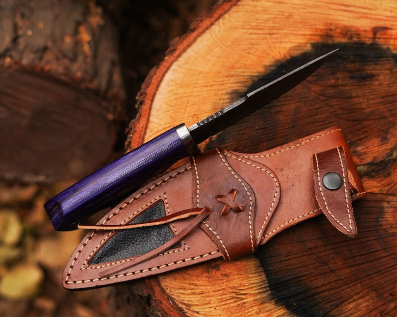 Handmade Skinner Knife with leather Cover | Best Birthday Gifts