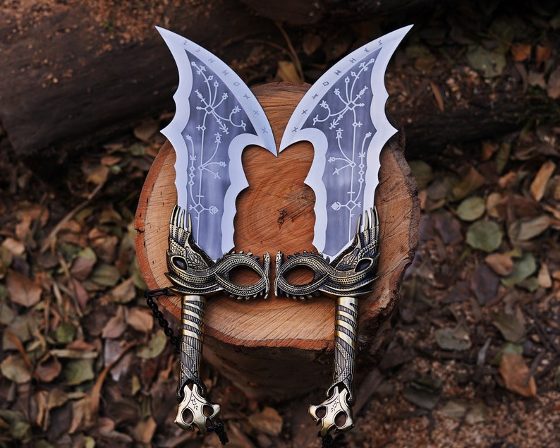 God of War Blades of Chaos Metal with Wall Mount | Best Handmade Gifts