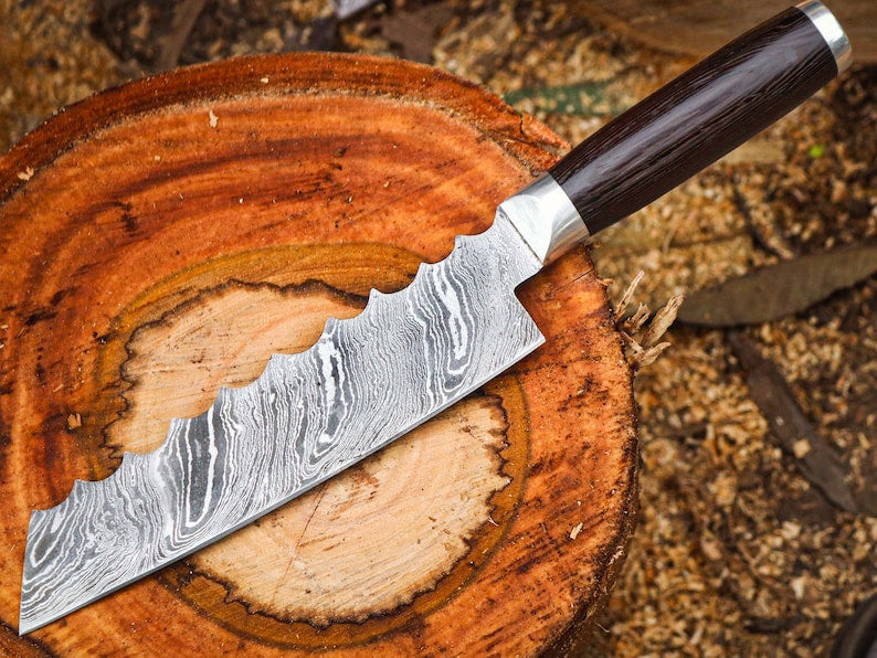 HAND FORGED DAMASCUS Steel Chef's Knife |  Best Gifts for chefs