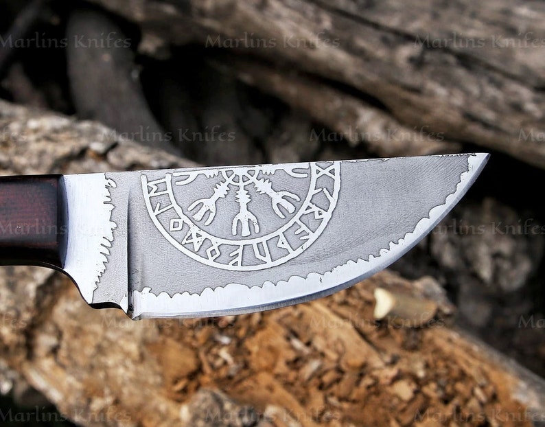 Damascus Hunting Knife With leather cover | Best Birthday Gifts