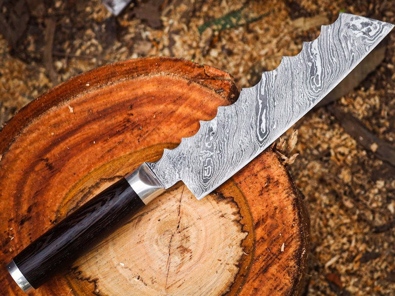 HAND FORGED DAMASCUS Steel Chef's Knife |  Best Gifts for chefs