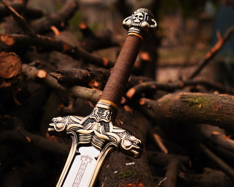 Hand forged Conan the barbarian Engraved Sword, |Viking Sword Birthday Gift for Him