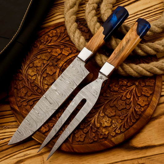 Handmade BBQ Knife And Fork Set 2PC  | Best kitchen gadgets