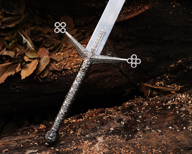 Handmade Scottish Claymore Sword With Leather Cover |  Best Gift for men